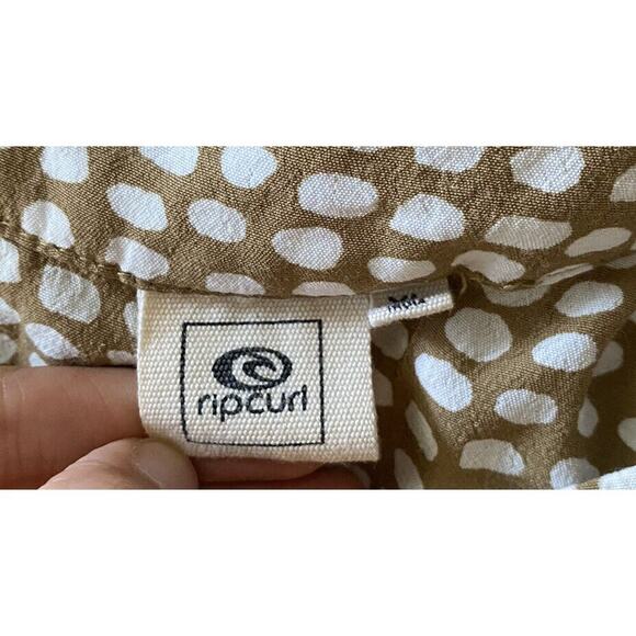 Rip Curl Paradise Cove Print High Rise Shorts XL Flowy Dot Boho Resort Coastal - Picture 7 of 7